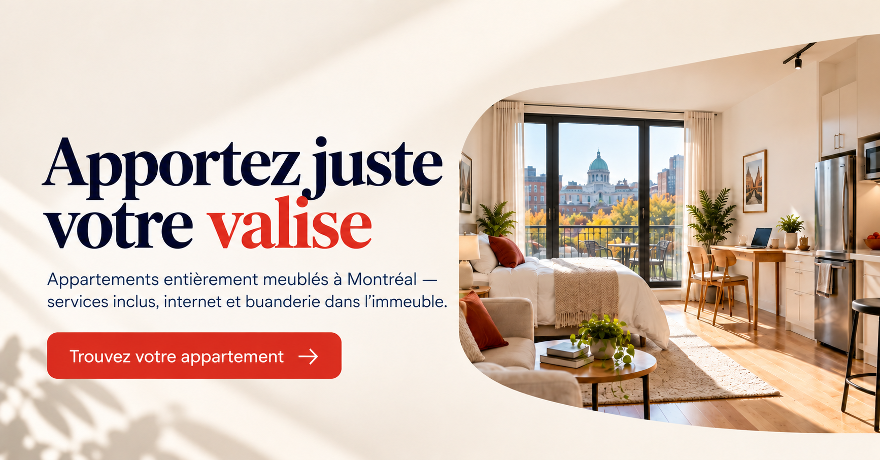 Appartements meublés à louer à Montréal